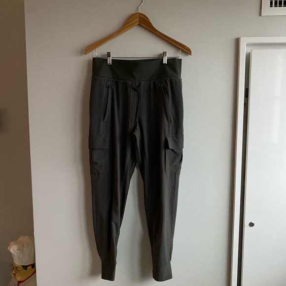 Athleta Army Green Cargo Jogger - Picture 1 of 6